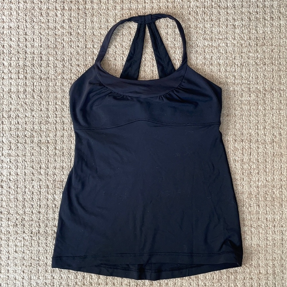 Lululemon black tank size 8